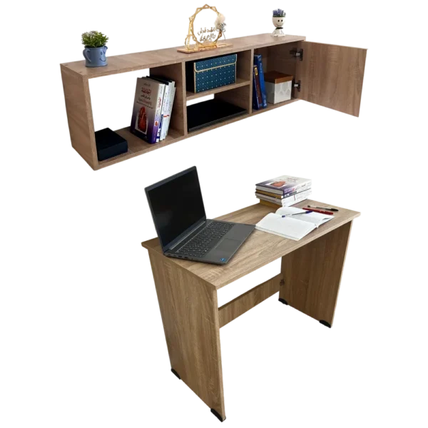 Bureau avec Bibliothèque
